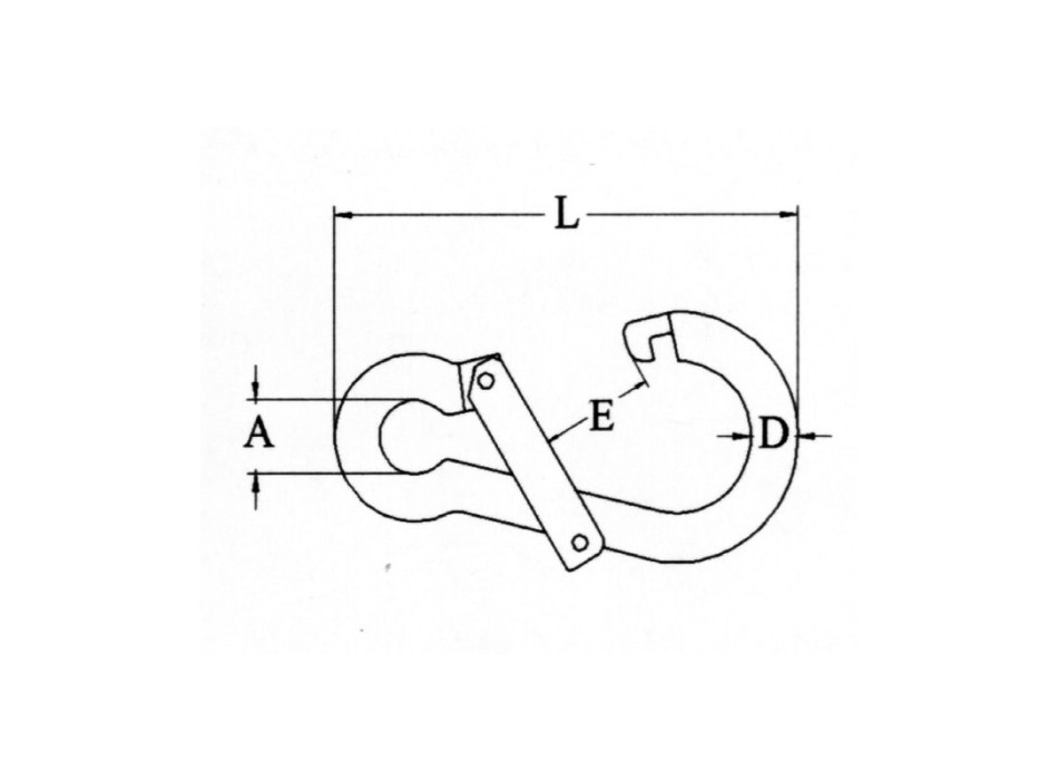 MOSCHETTONE INOX APERTURA TRASVERSALE Ø MM.11
