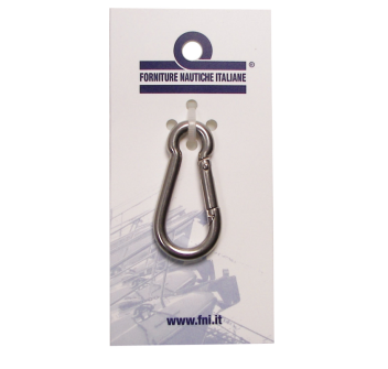 MOSCHETTONE INOX IN BLISTER Ø MM.5X50