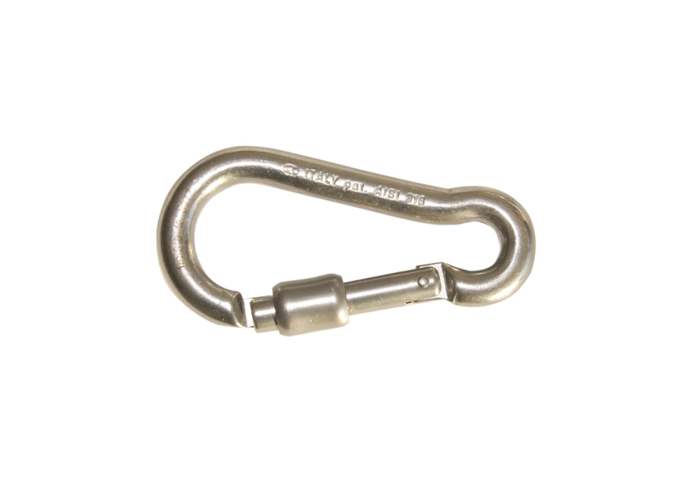 MOSCHETTONE "KONG" CHIUSURA A MOLLA Ø MM.10X100