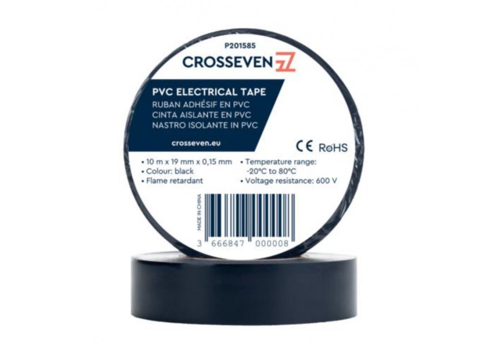 NASTRO ISOLANTE NERO 19 MM x 10 MT