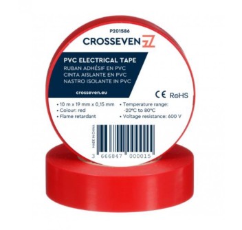 NASTRO ISOLANTE ROSSO 19 MM x 10 MT