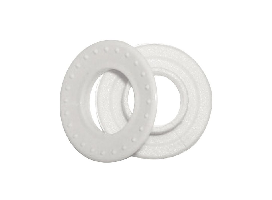 OCCHIELLI E RONDELLE IN NYLON BIANCO Ø MM.14