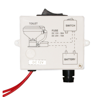 PANNELLO CON INTERRUTTORE PER WC
