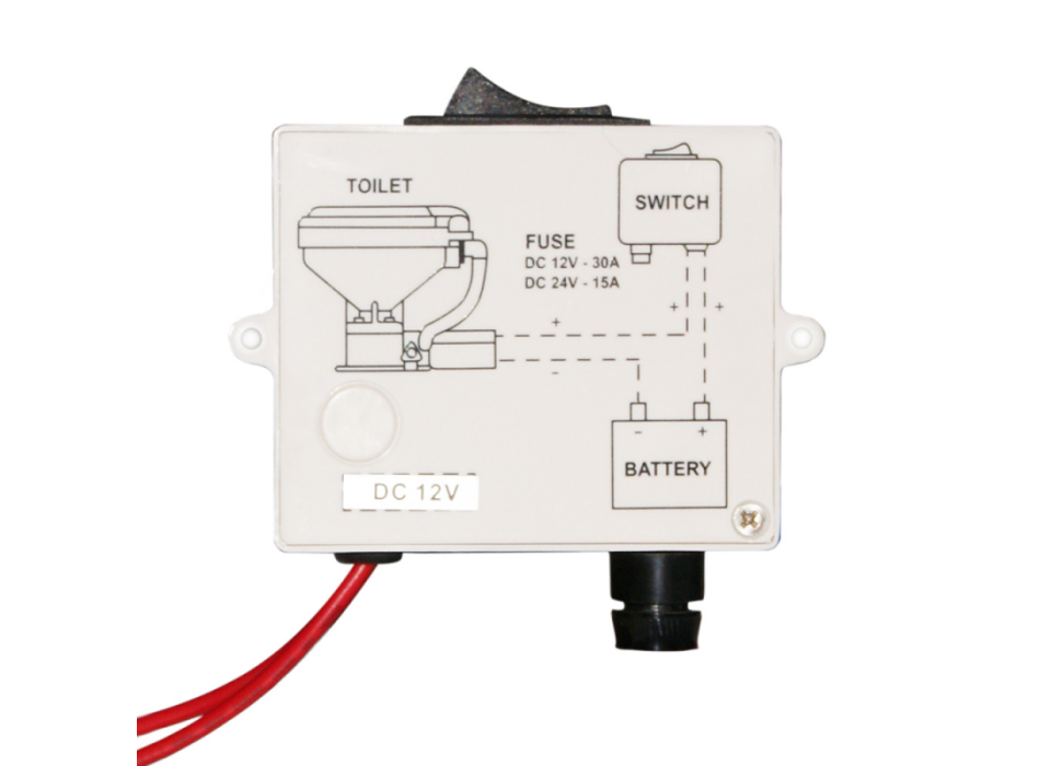 PANNELLO CON INTERRUTTORE PER WC