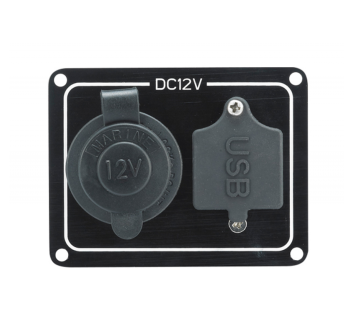 PANNELLO CON PRESA ACCENDISIGARI E USB