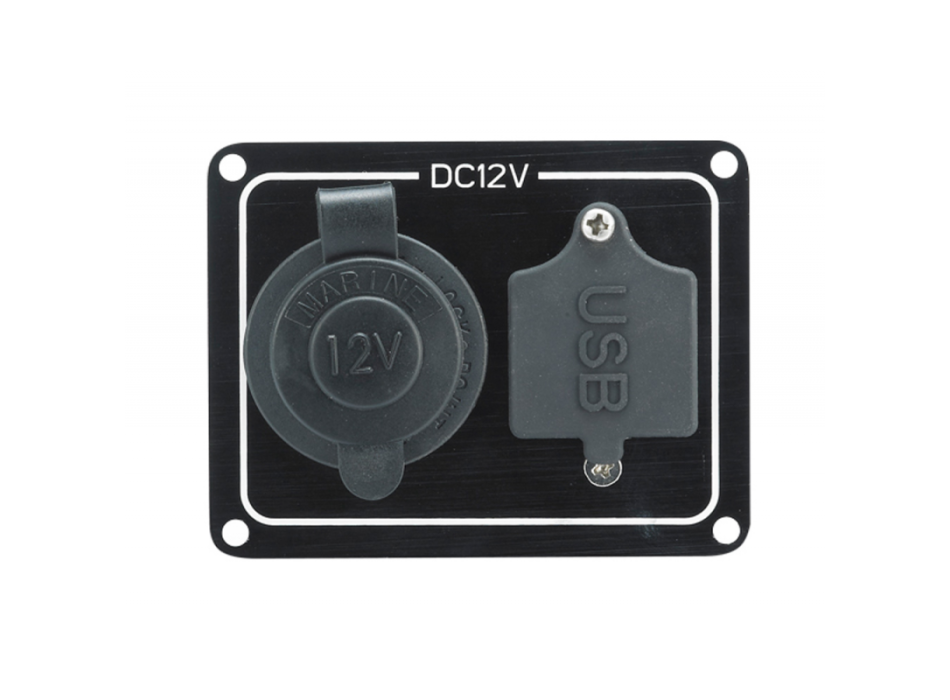 PANNELLO CON PRESA ACCENDISIGARI E USB