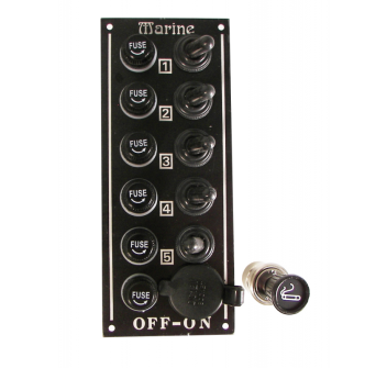 PANNELLO ELETTRICO 5 INTERRUTTORI