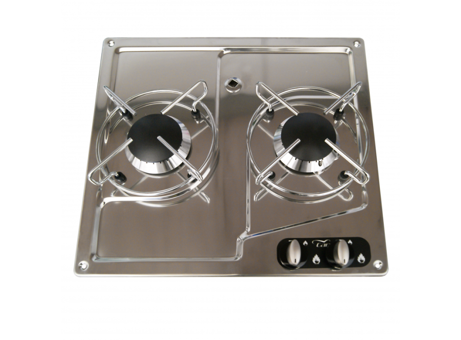 PIANO COTTURA INOX AD INCASSO CM 38X36