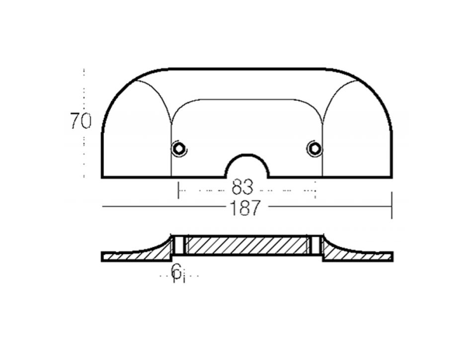 PIASTRA IN ALLUMINIO
