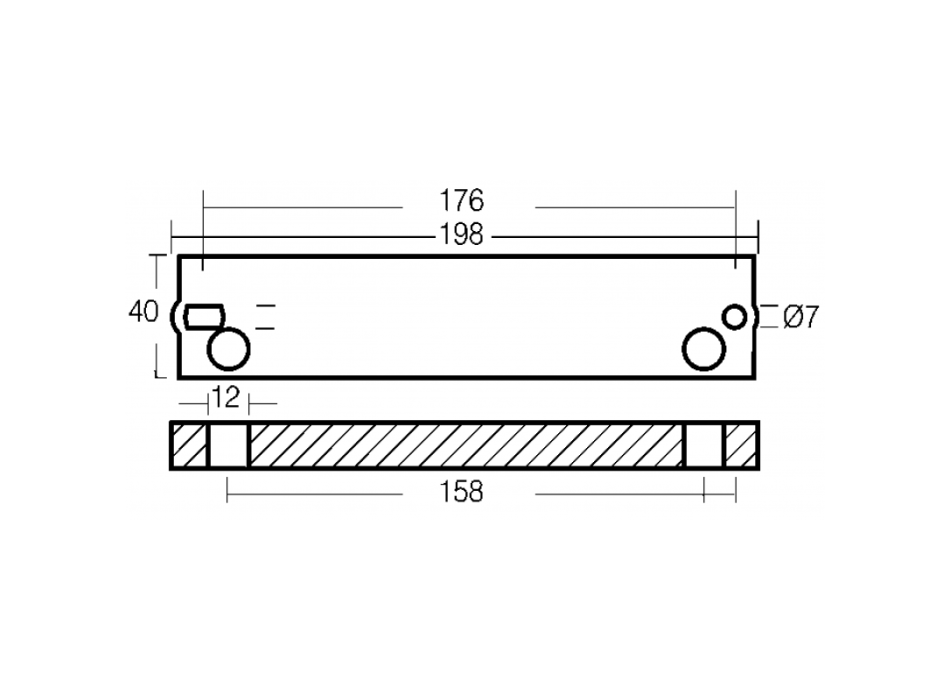 PIASTRA IN ALLUMINIO