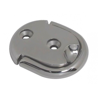 PIASTRA OVALE INOX ANELLO DOPPIO