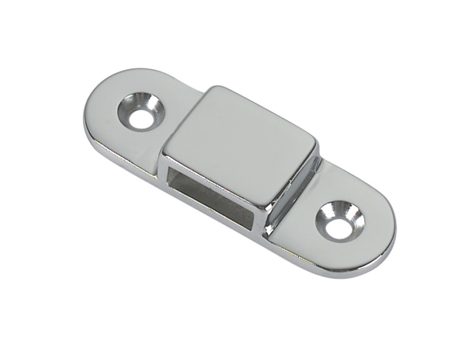 PIASTRA PORTA GANCIO OTTONE MM.85X28X14