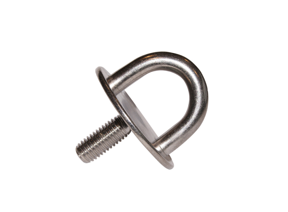 PIASTRA TONDA CON CAVALLOTTO Ø 8MM.