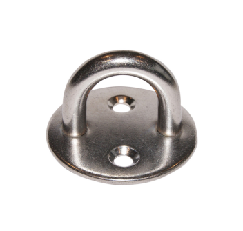 PIASTRA TONDA CON CAVALLOTTO Ø 8MM.