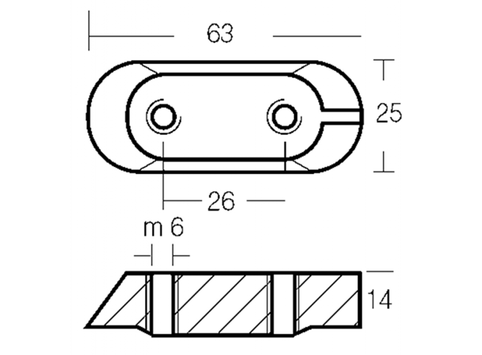 PIASTRINA IN ALLUMINIO