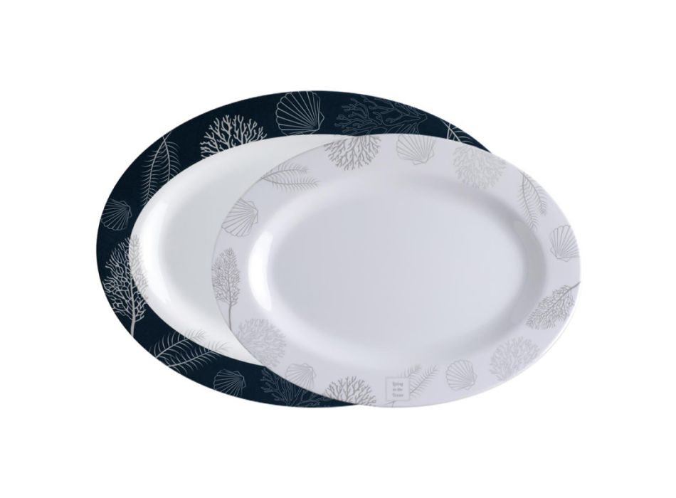 PIATTI OVALI SET 2 PEZZI