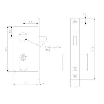PLACCA IN OTTONE CROMATO