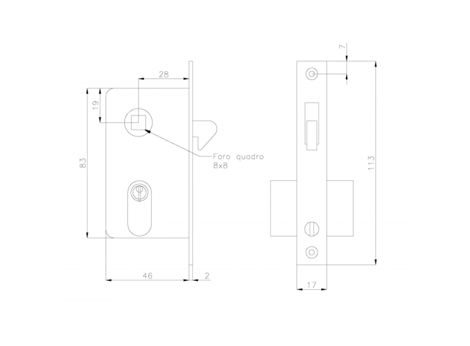 PLACCA IN OTTONE CROMATO