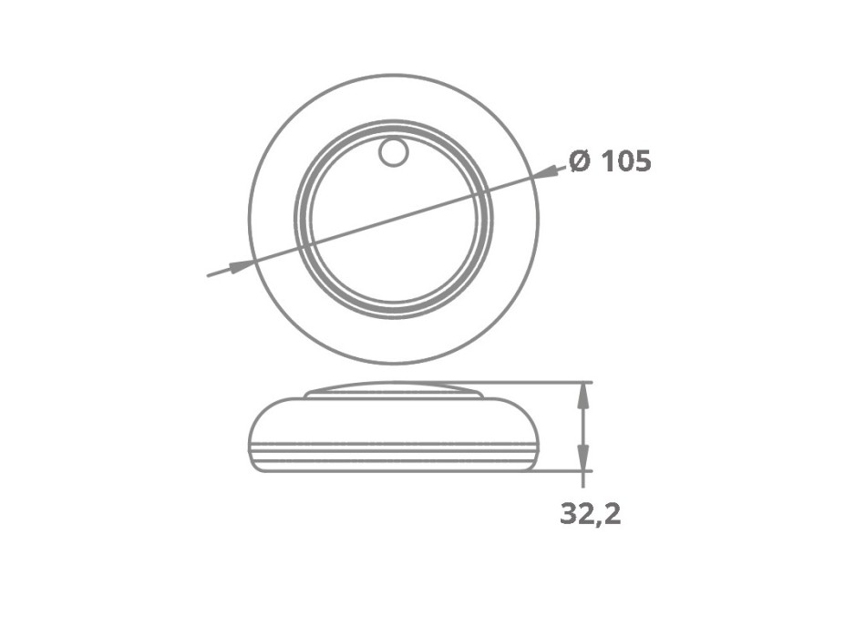 PLAFONIERA A 16 LED ATTIVAZIONE TOUCH