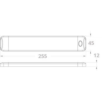 PLAFONIERA A LED BIANCI/BLU 10-30V