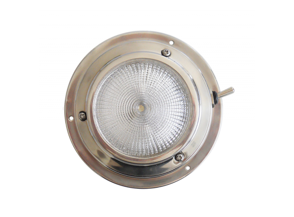 PLAFONIERA A LED INOX Ø MM.110 x 35h