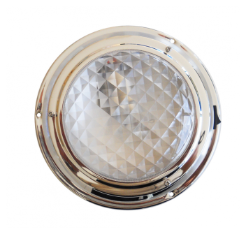 PLAFONIERA LED INOX Ø MM.168 x 46H