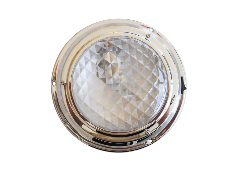 PLAFONIERA LED INOX Ø MM.168 x 46H