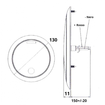 PLAFONIERA TOUCH A LED
