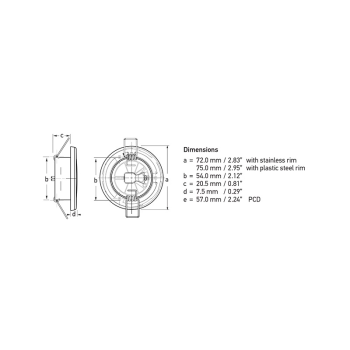 PLASTICA - LUCE BIANCA 24V