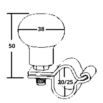 POMOLO GIREVOLE INOX