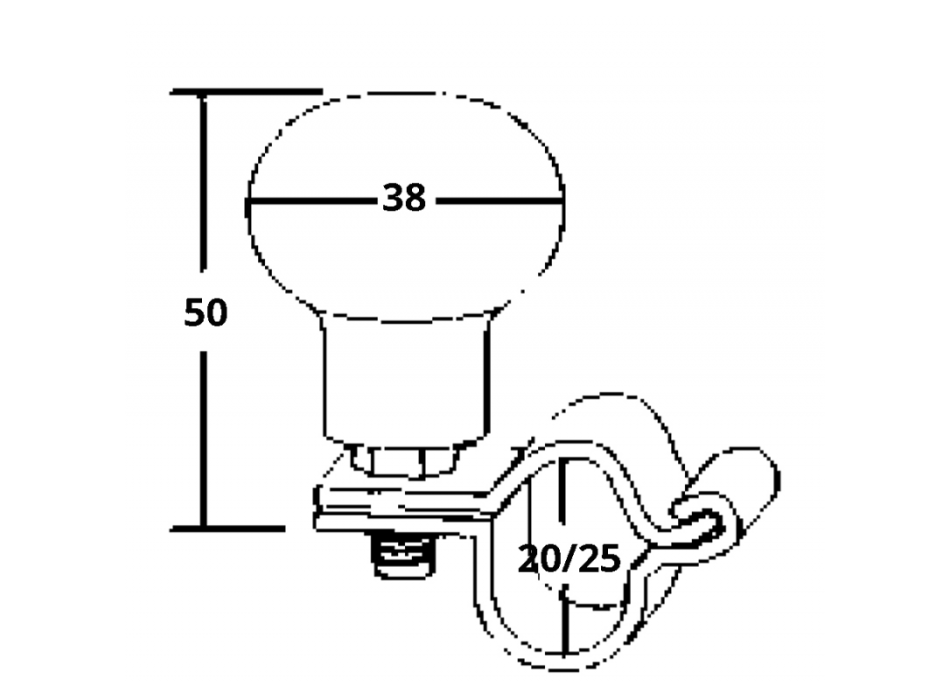 POMOLO GIREVOLE INOX