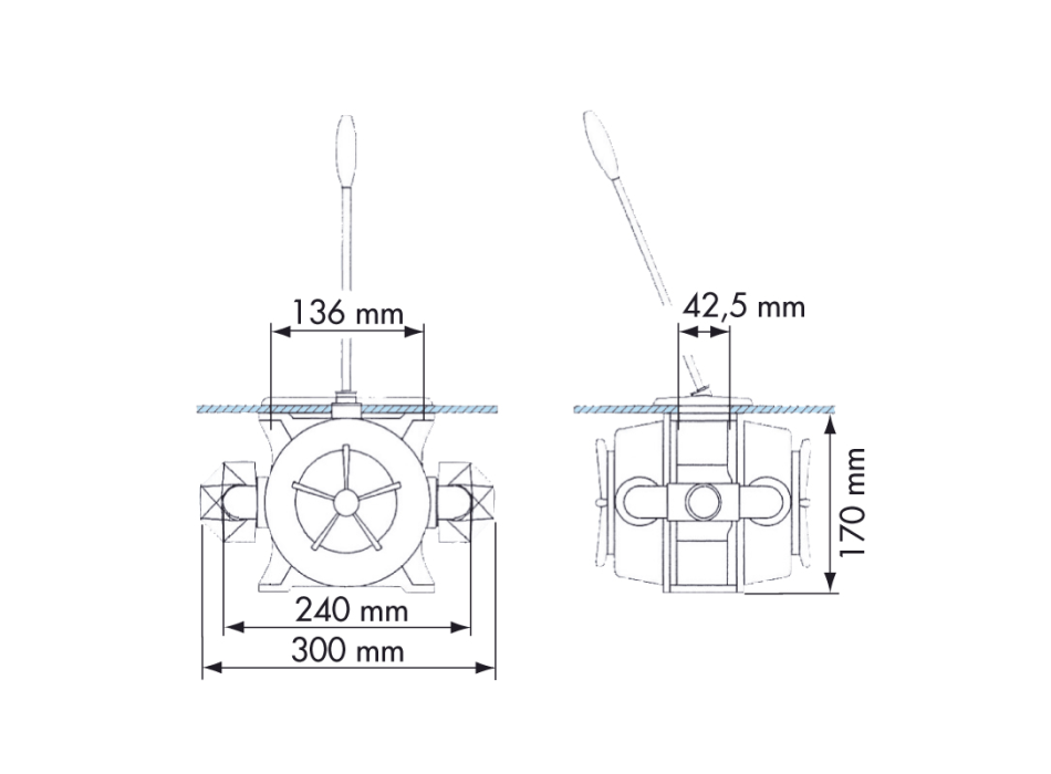 POMPA A MANO DOPPIO EFFETTO
