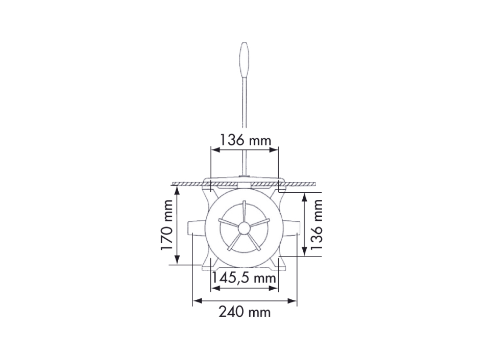 POMPA A MANO SEMPLICE EFFETTO