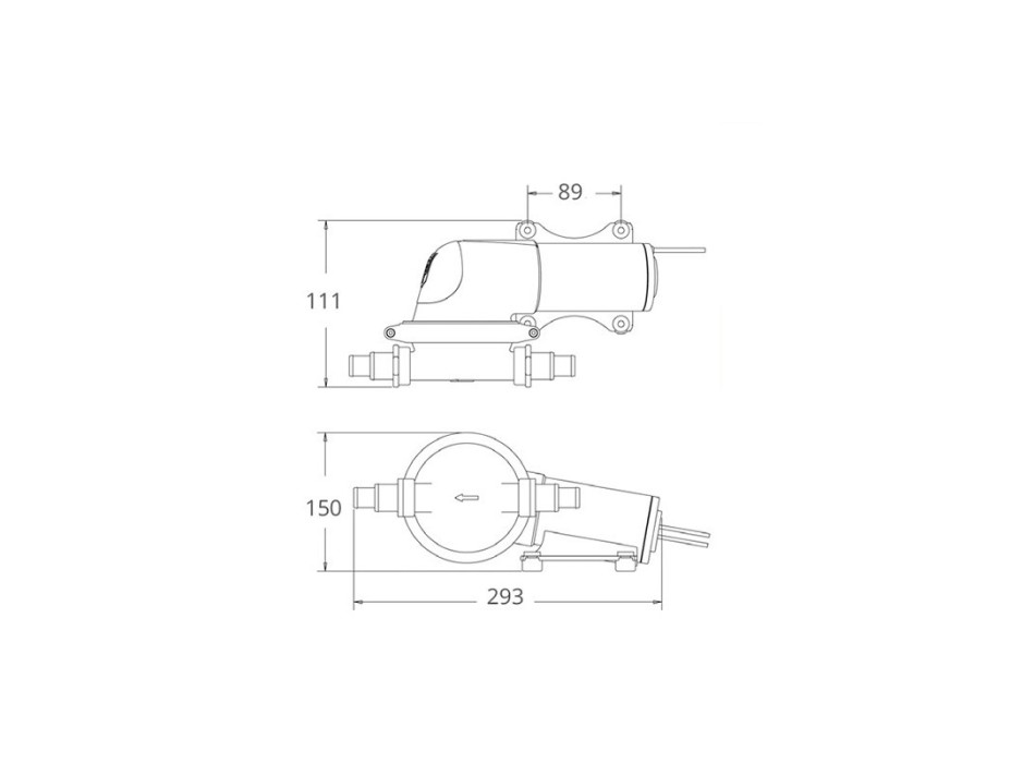 POMPA A MEMBRANA 12V.