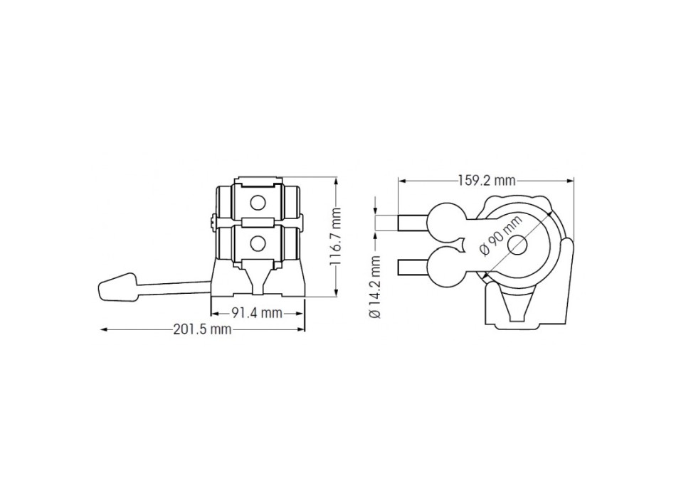 POMPA A PEDALE DOPPIA AZIONE