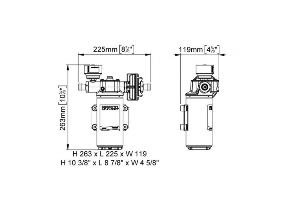 POMPA AUTOCLAVE UP14/E 12/24V