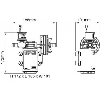 POMPA AUTOCLAVE UP3/E 12/24 V