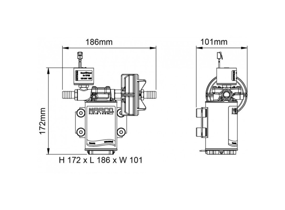 POMPA AUTOCLAVE UP3/E 12/24 V