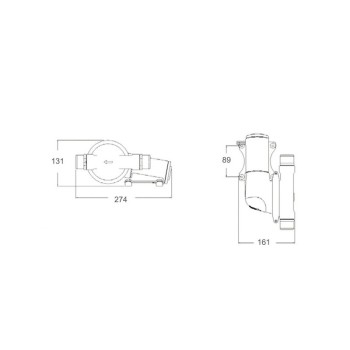 POMPA SCARICO ACQUE NERE 24 V.
