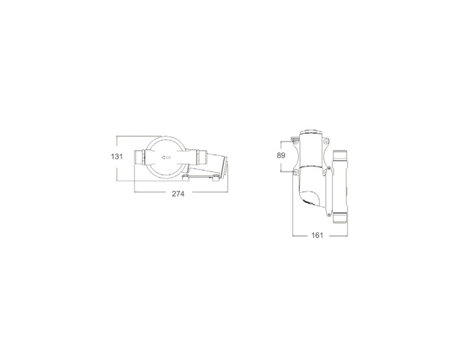 POMPA SCARICO ACQUE NERE 24 V.