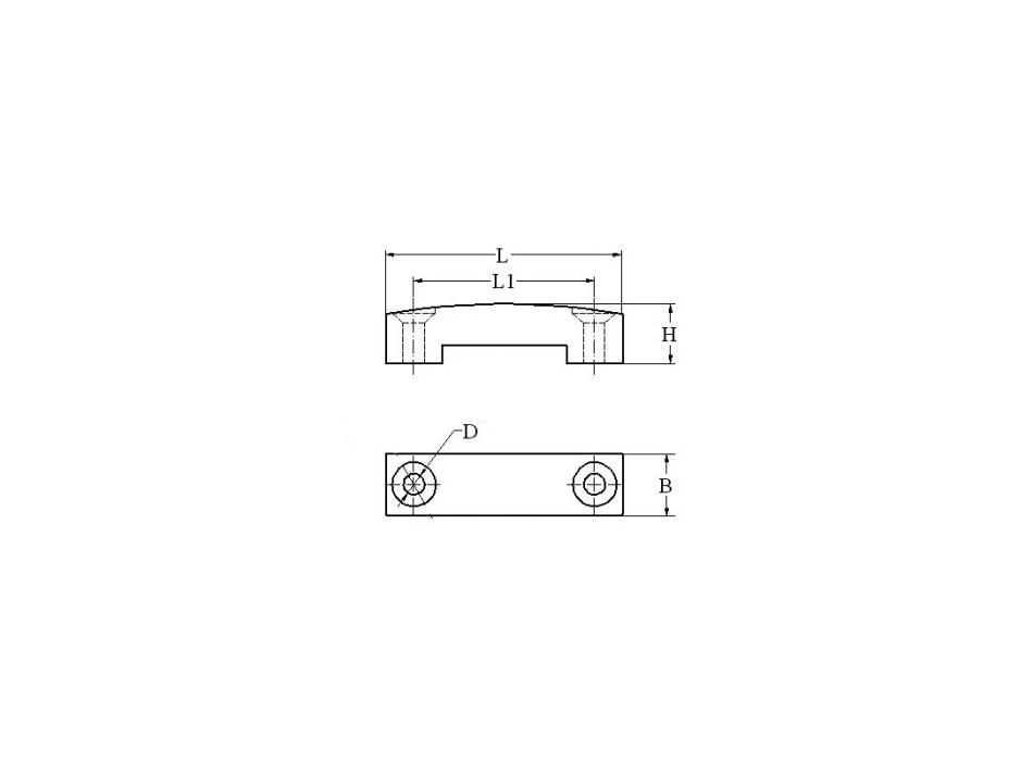 PONTICELLO IN PLASTICA BIANCA MM.40
