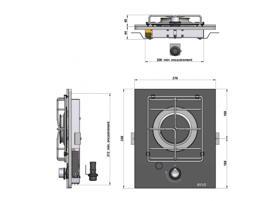 PORTA PENTOLE MASTERGLASS 1 FUOCO