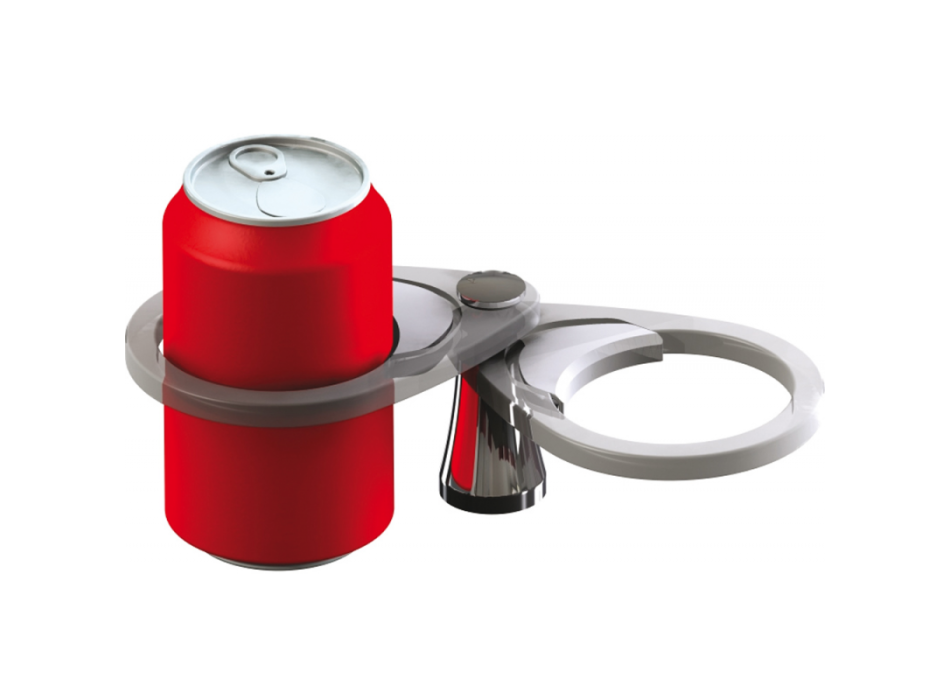 PORTABICCHIERE IN OTTONE CROMATO