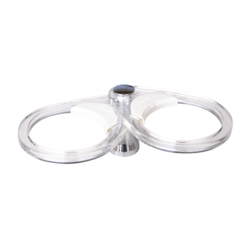 PORTABICCHIERE IN OTTONE CROMATO