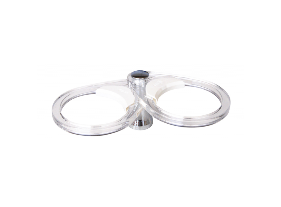 PORTABICCHIERE IN OTTONE CROMATO