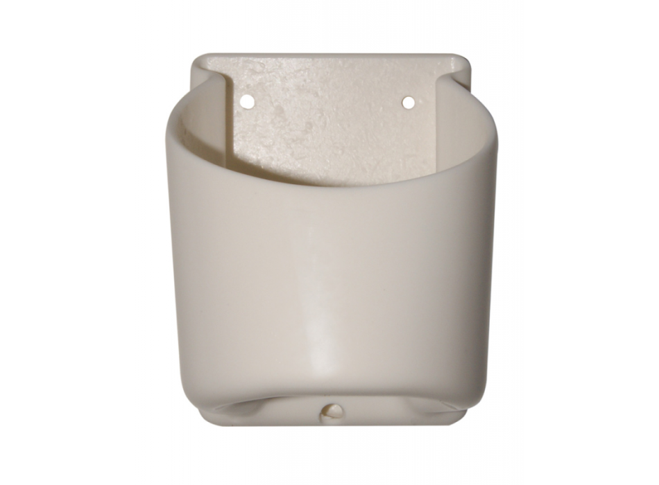 PORTABICCHIERE IN PVC BIANCO