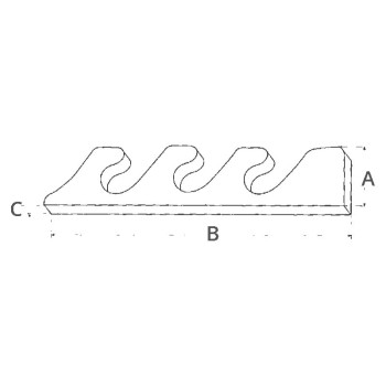 PORTACANNA A PARETE 4 POSTI