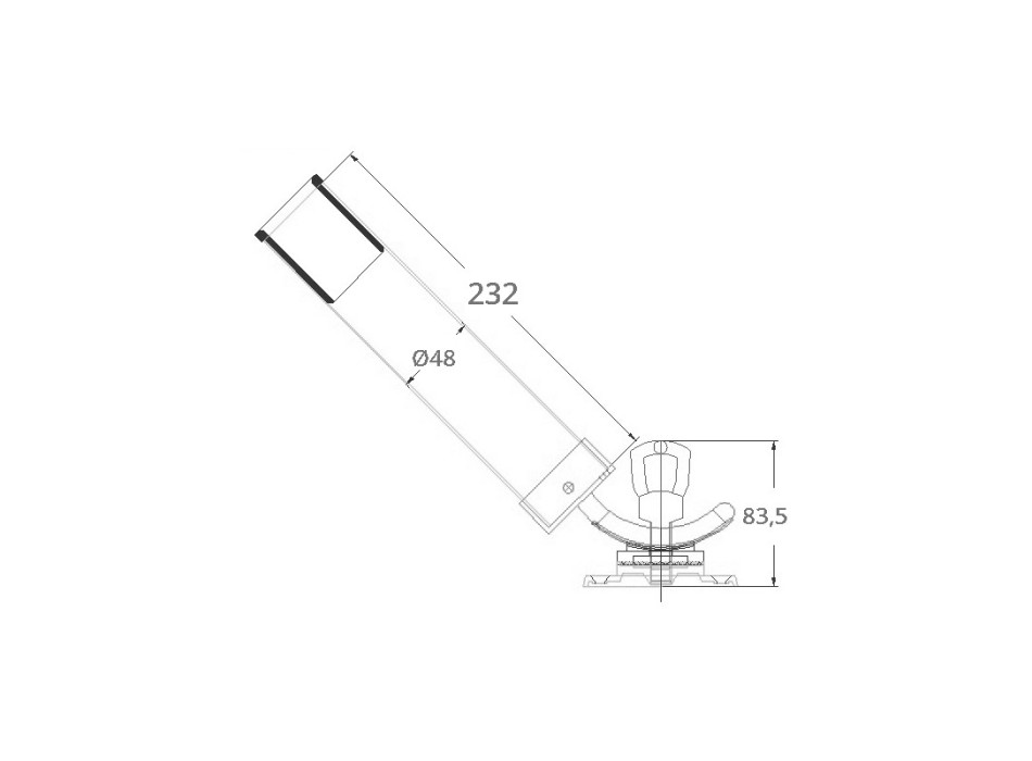 PORTACANNA ORIENTABILE