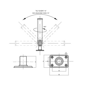 PORTACANNE INCLINABILE
