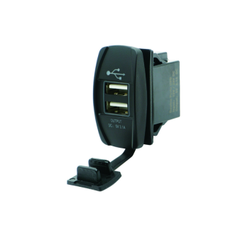 PRESA DI CORRENTE CON DUE PRESE USB